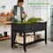 Best Choice Products Raised Garden Bed 48x24x32in Mobile Elevated Planter w/ Wheel Locks, Shelf, Liner